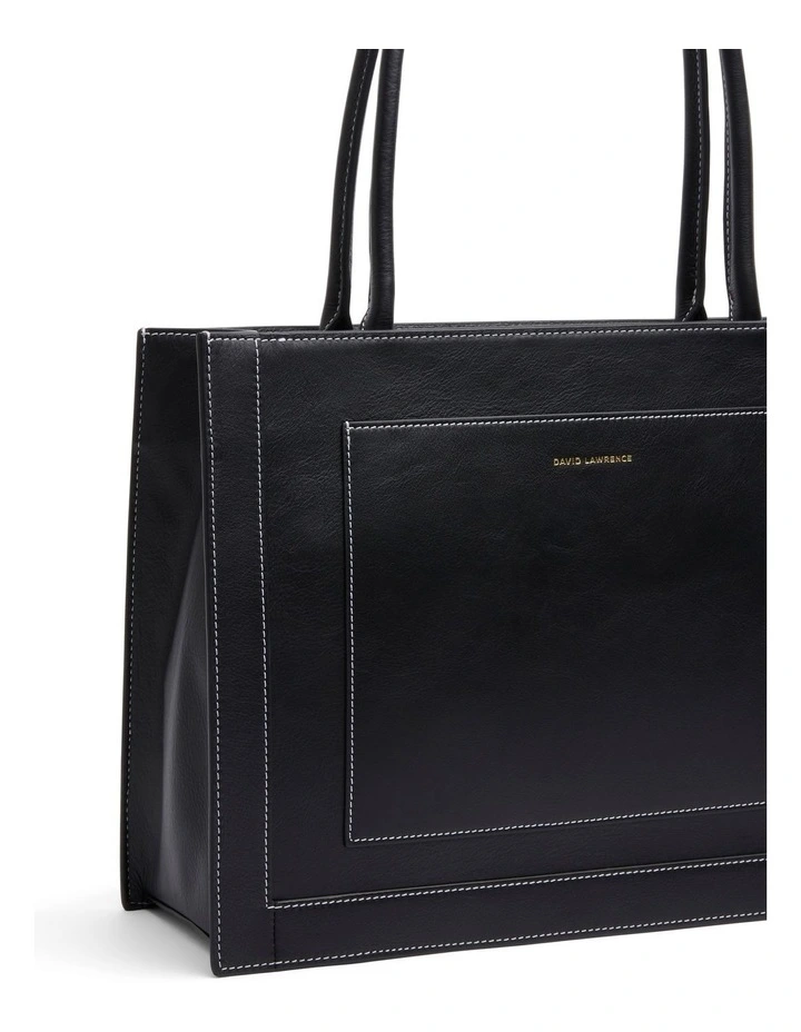 Kiko Leather Tote Bag in Black