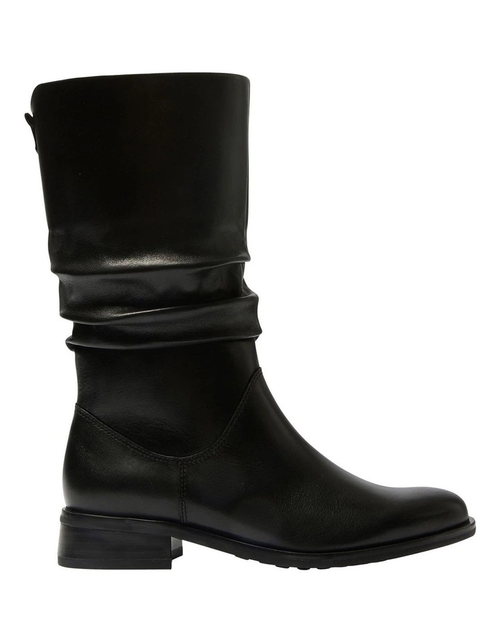 Adam Leather Boots in Black