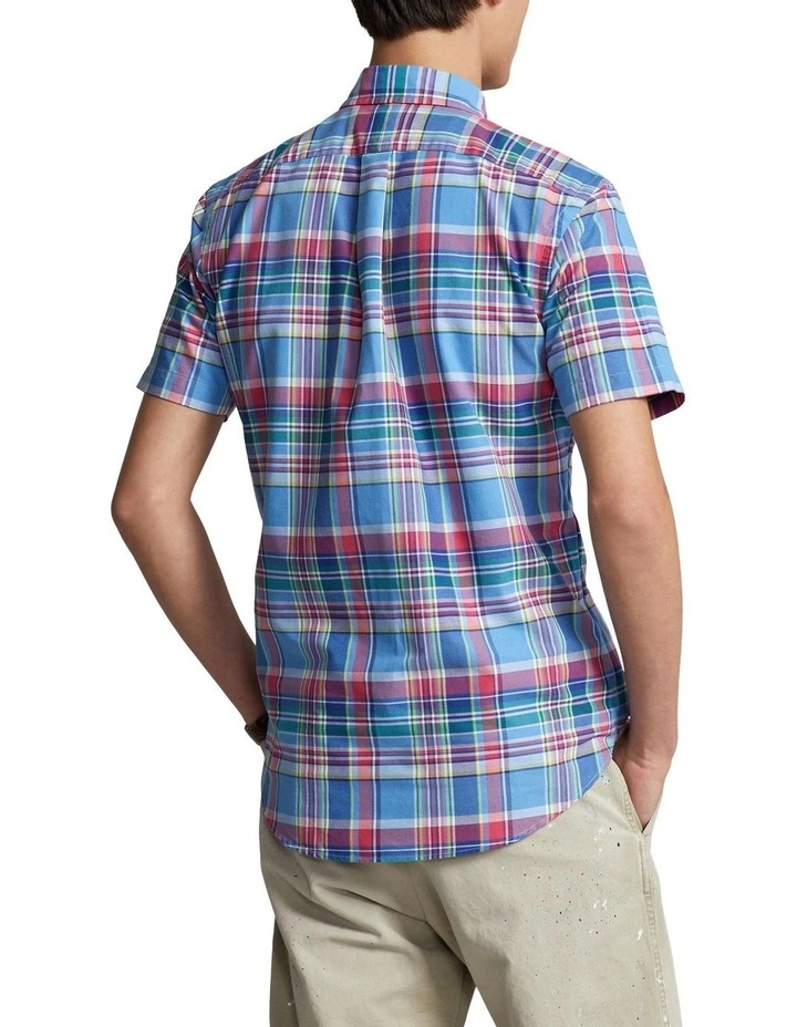 Classic Fit Plaid Oxford Shirt in Multi
