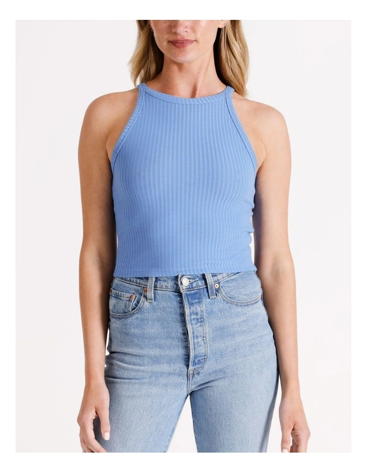 Emma Singlet Top in Blue
