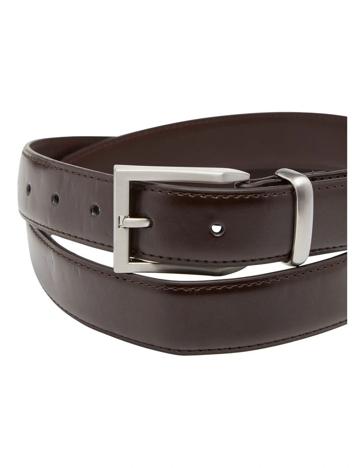 Arlen Leather Belt in Chocolate