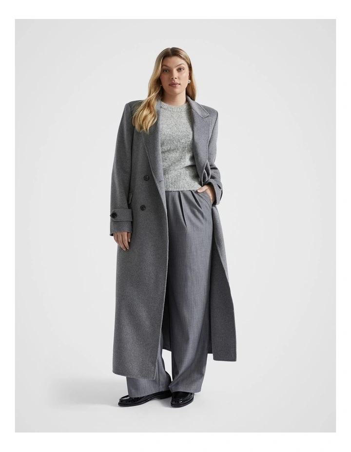 Pleat Front Tailored Trouser in Grey