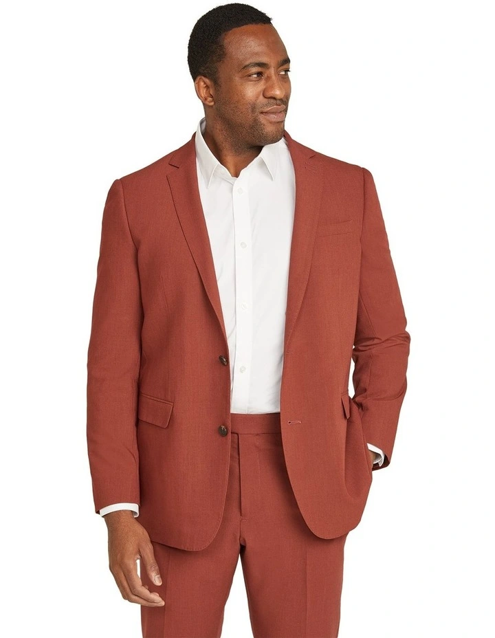 Moore Hyperstretch Suit Jacket in Rust
