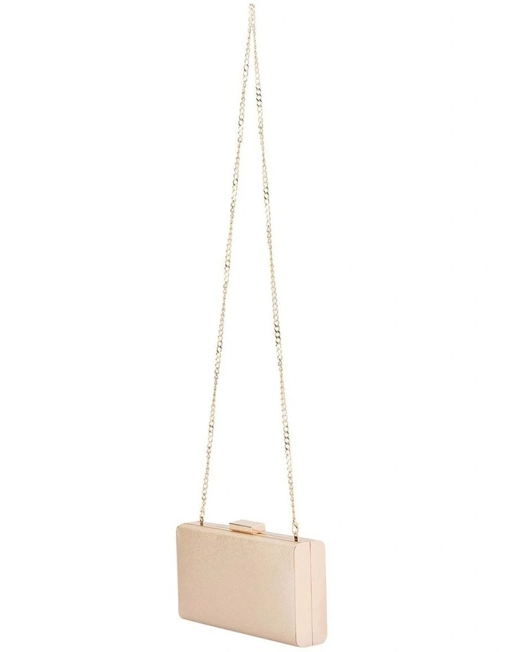 Precious Metallic Clutch in Champagne
