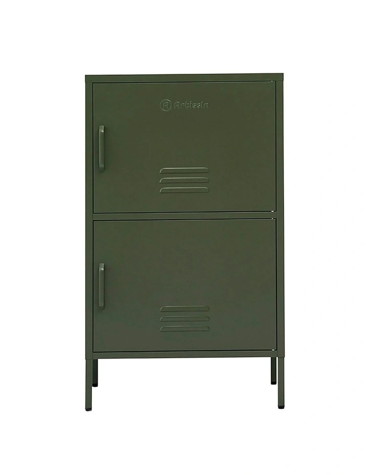 Buffet Sideboard Metal Cabinet in Doubble Green