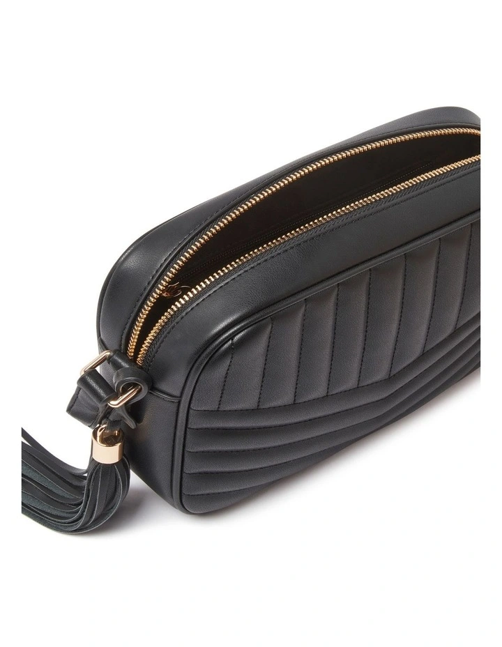 Signature Quinn Quilted Camera Bag in Black