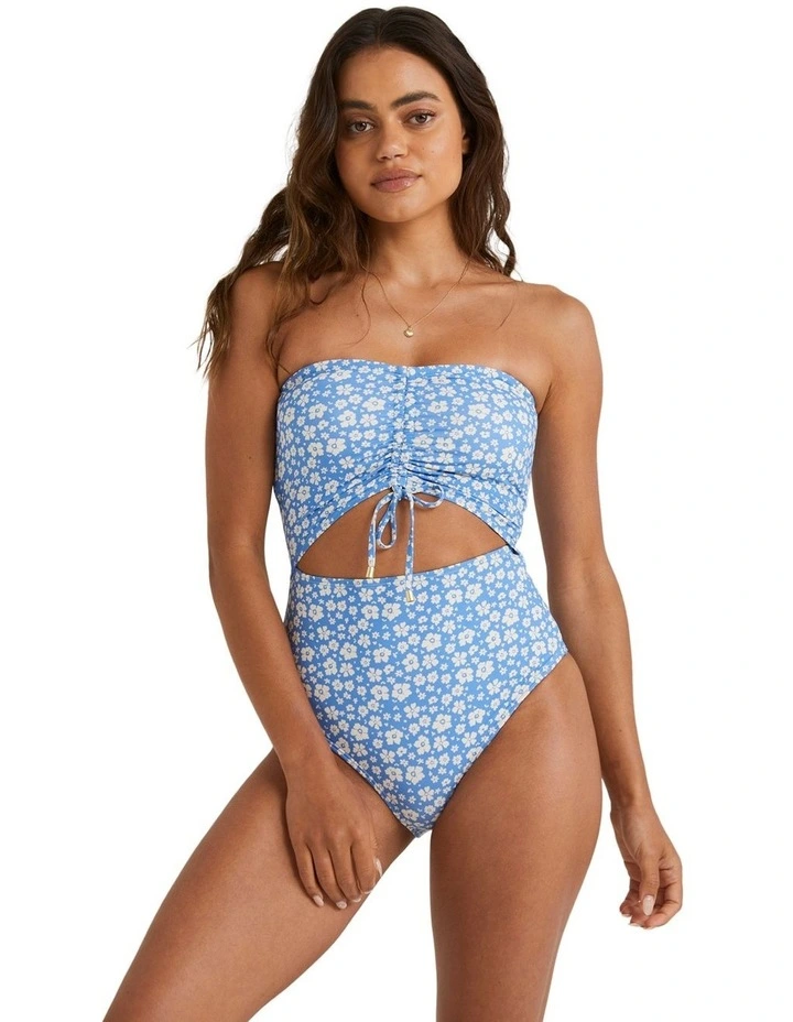 Holiday Summer Bandeau One Piece in Blue