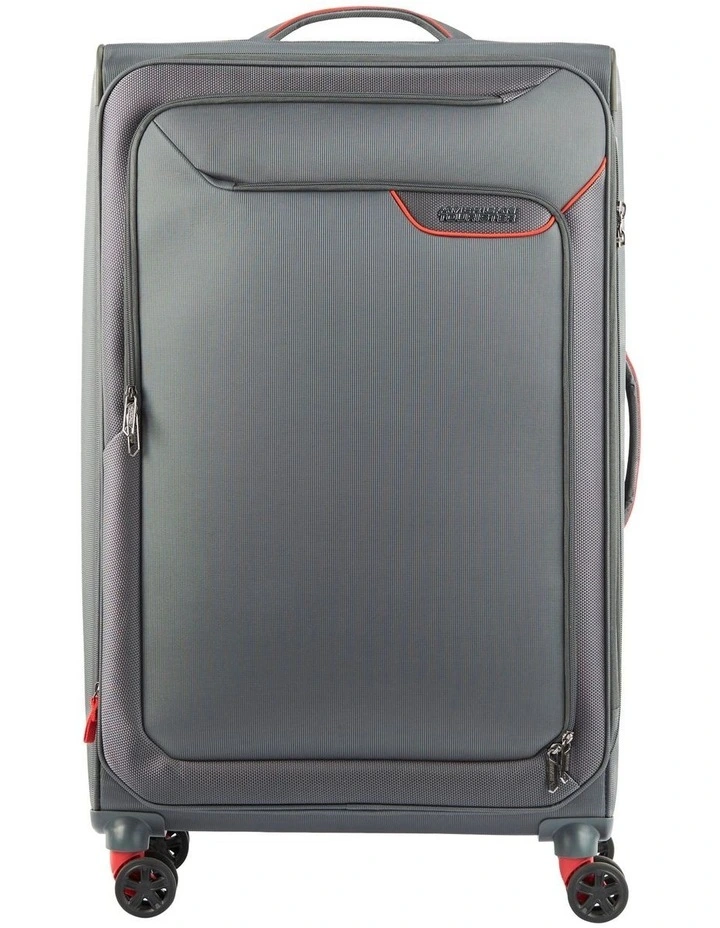 Applite 4 Eco Large 82cm Spinner Suitcase in Grey/Red
