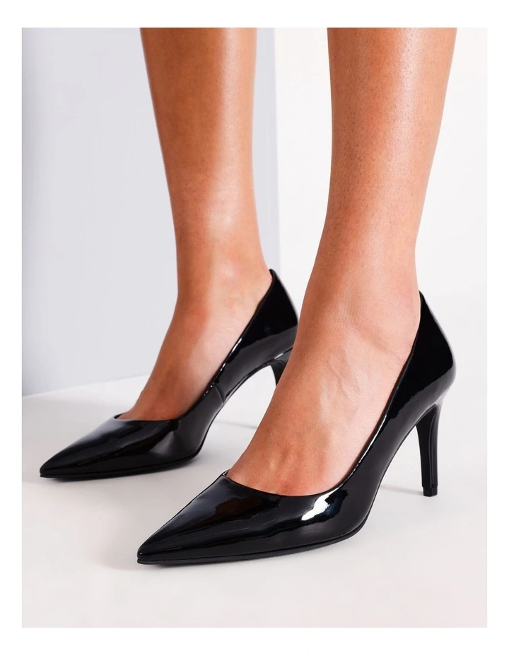 Tina Heeled Shoes in Black Patent