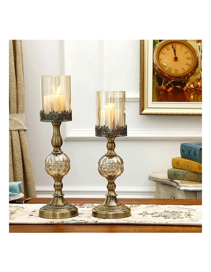 Glass Candle Holder Candle Stand 47cm