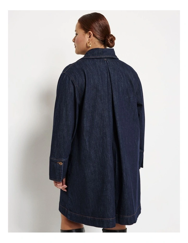 Mini Dress in Raw Denim