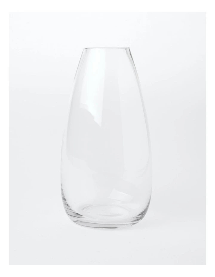 Essential Glass Teardrop Vase Large 25cm in Clear