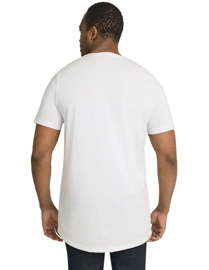 Montage Longline Tee in White