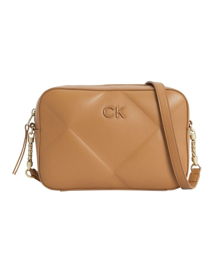 Quilted Crossbody Bag in Brown