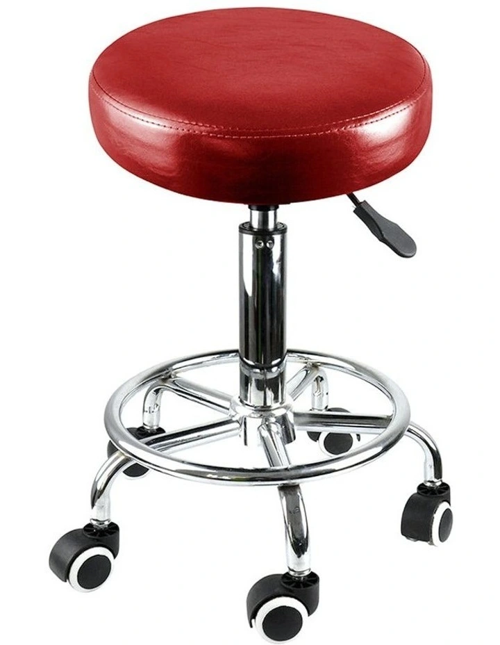 Lift Hairdressing Round Salon Stool in Red