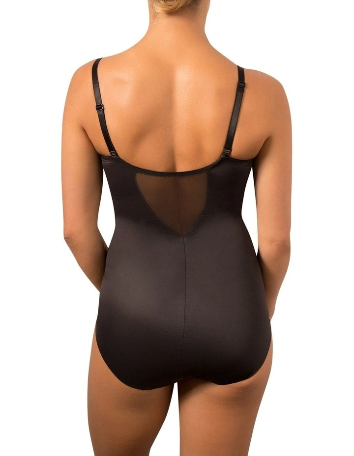Sheer Shaping Underwire Bodybriefer in Black