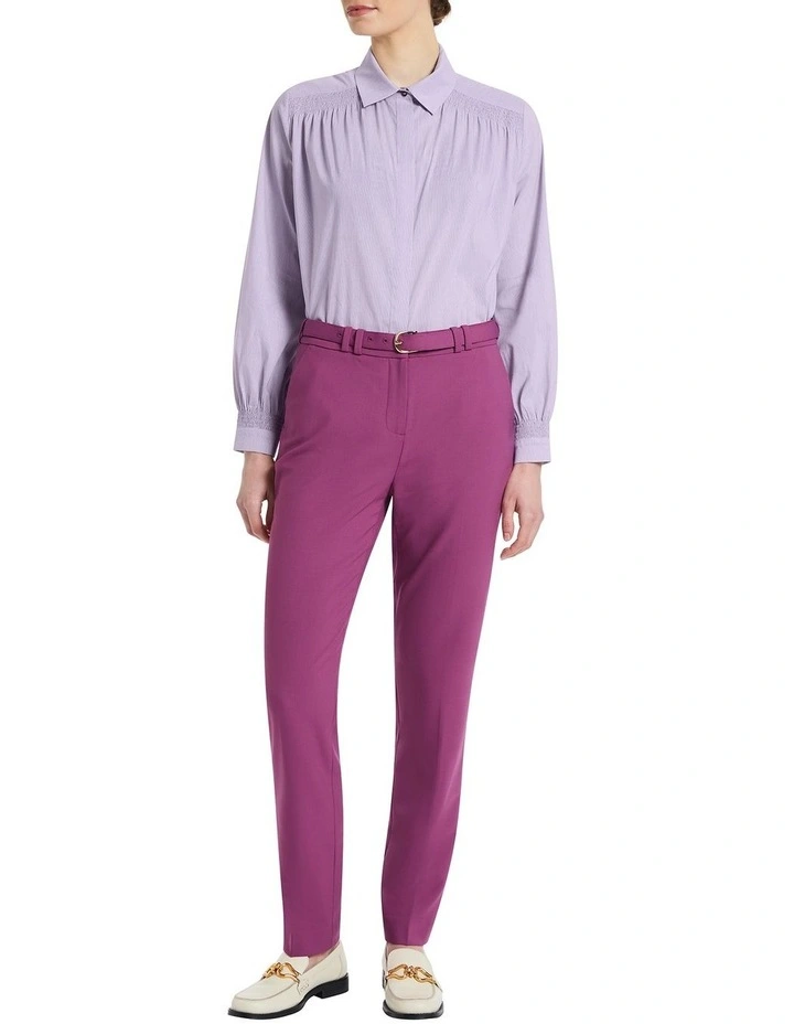 Aurelia Stripe Shirt in Lilac/Ivory