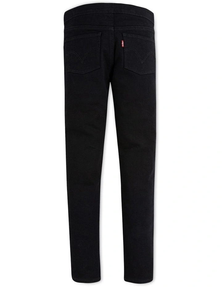 Pull On Jeggings in Black