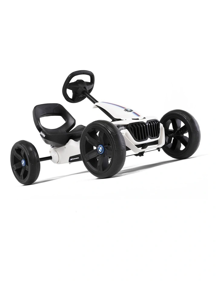 Reppy BMW Pedal Go Kart Ride On Toy Car (2.5-6 Years) in White/Blue