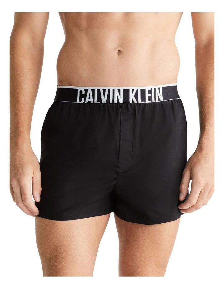 Intense Power Slim Woven Boxer in Black