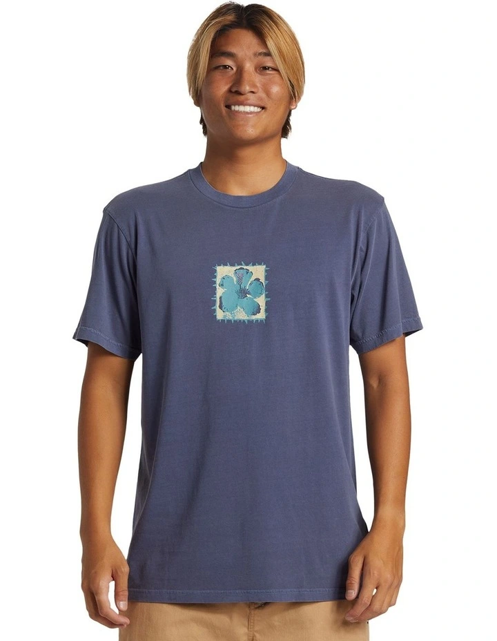 Hibiscus T-shirt in Crown Blue