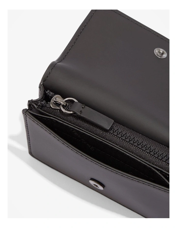Coated Wallet in Black