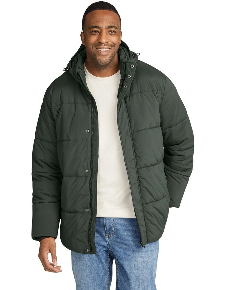 Marsden Puffer Jacket in Dark Green