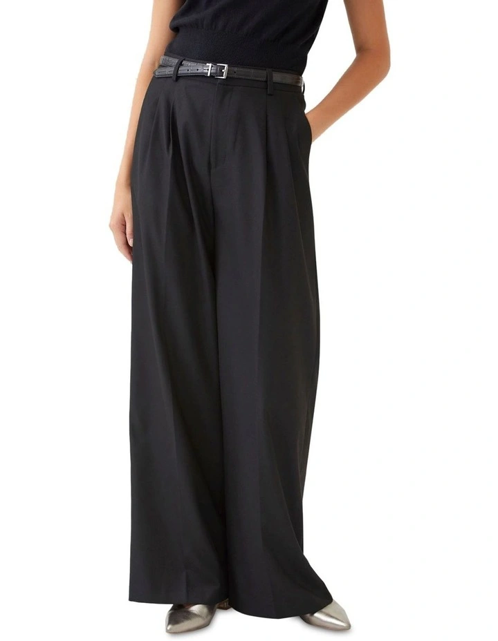 Sonia Eco Wide Leg Pants in Black