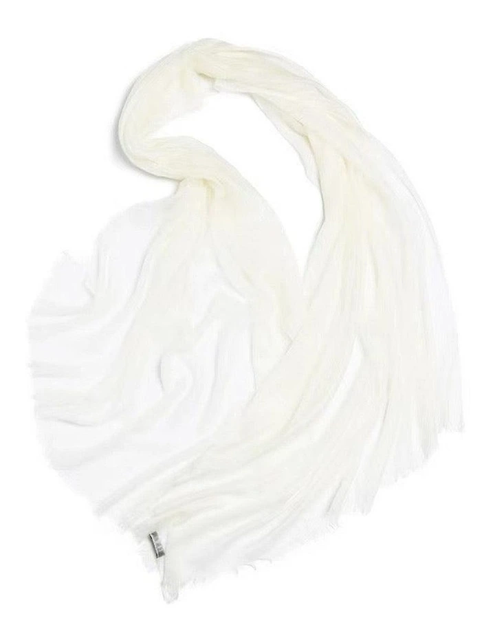 Cashmere Lightweight Shawl in Ivory