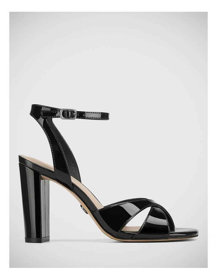 Rimini Patent Sandal in Black
