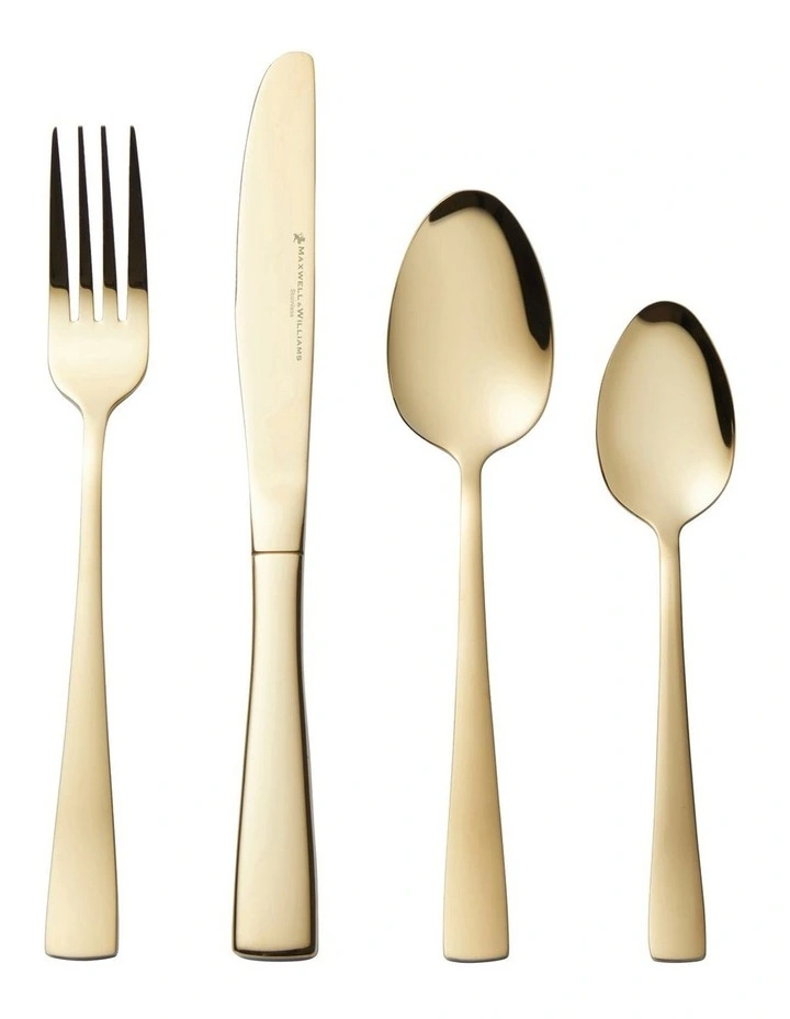 Arden 16 Piece Cutlery Set Gift Boxed in Champagne