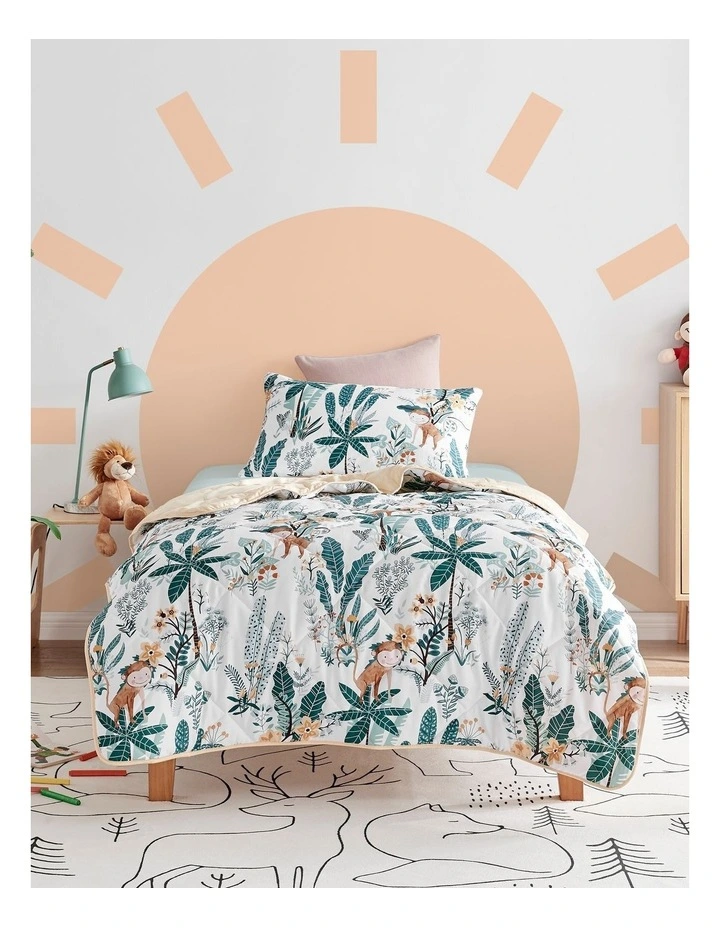 Cheeky Monkey Comforter Set in White