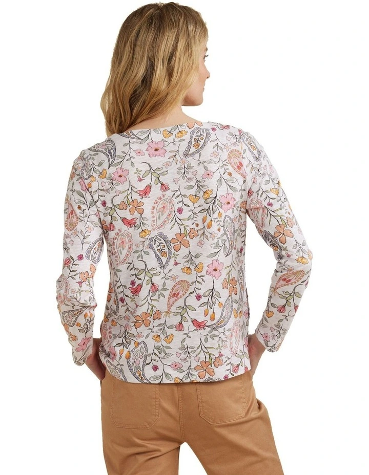 Provincial Print Tee in Multi