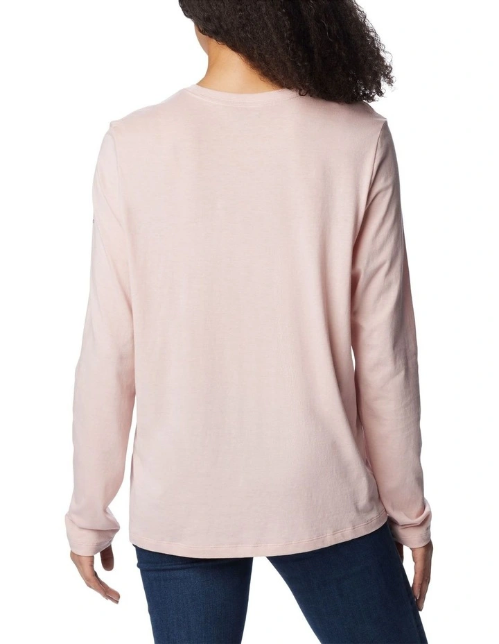 Trek Relaxed Long Sleeve Tee in Pink