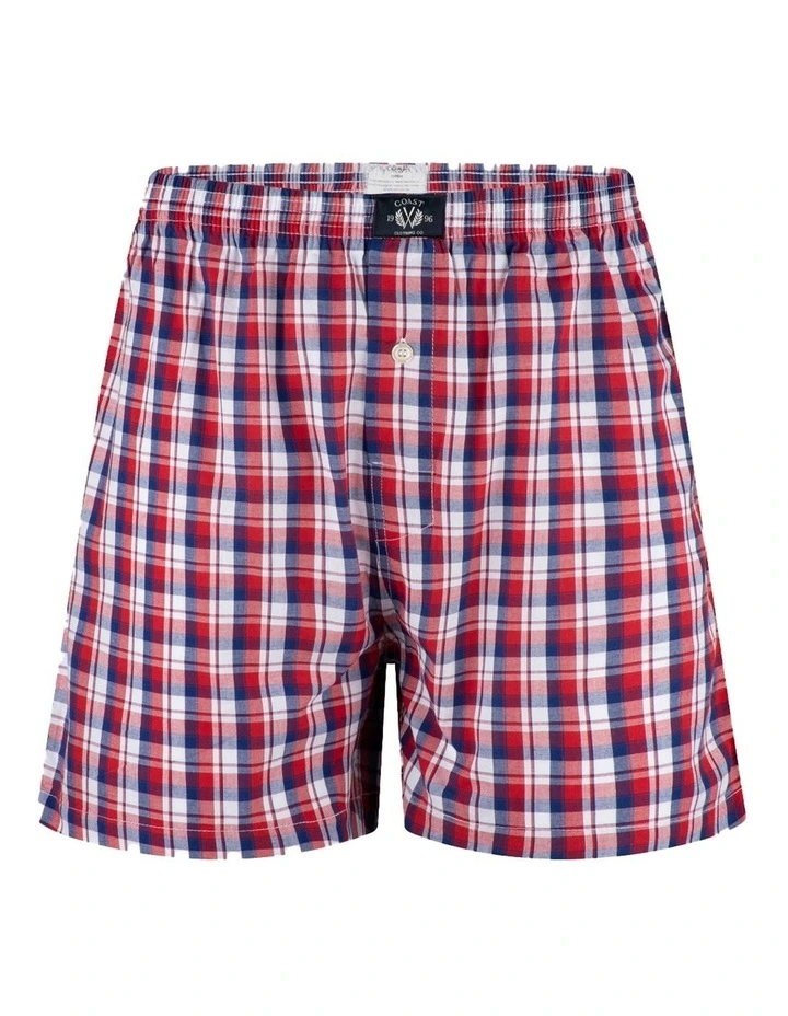 Woven Boxers Two Pack in Navy