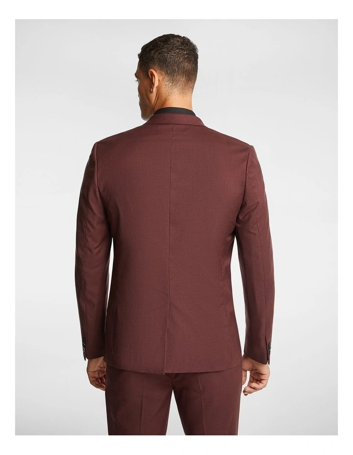 Alfa Skinny Suit Jacket in Rust
