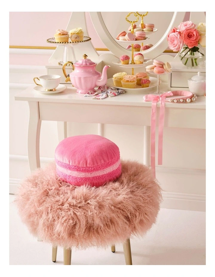Frenchy the Macaron Novelty Cushion In Pink