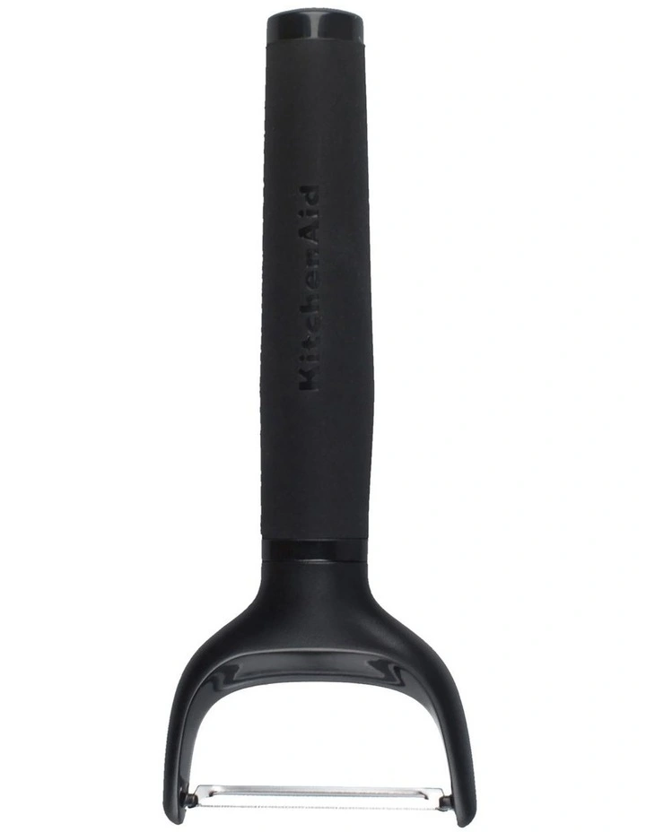 Soft Touch Y Peeler in Black