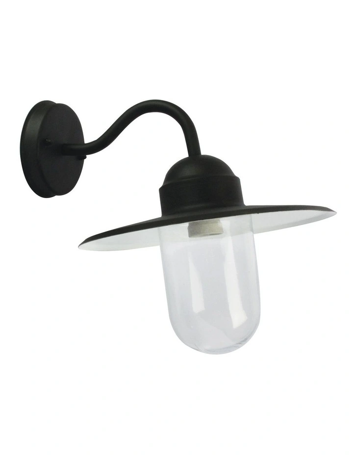 Alley Retro Angled Exterior Light Black