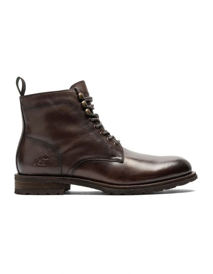 Franz Military Boot in Testa Di Moro