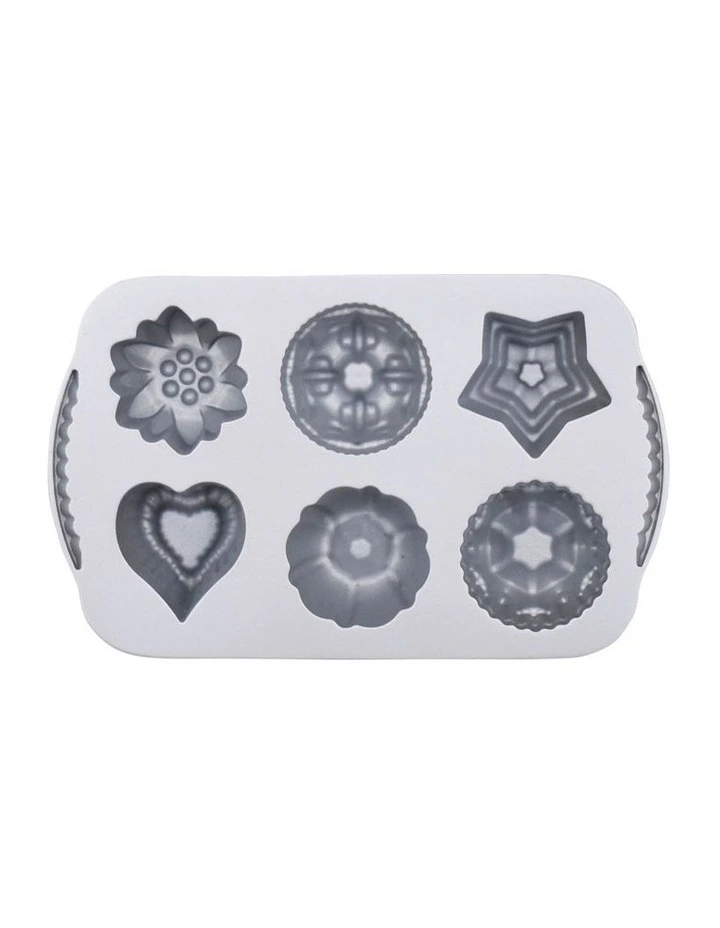 Cast 6 Cup Mini Muffin Pan in Grey