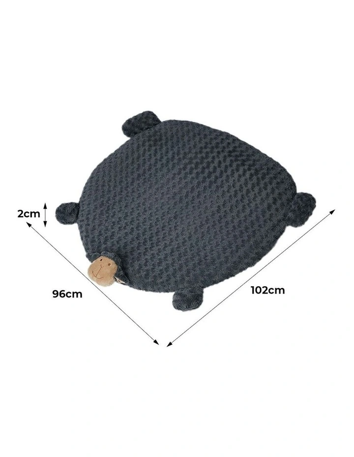 Cushion Puppy Kennel Pet Calming Bed in Charcoal