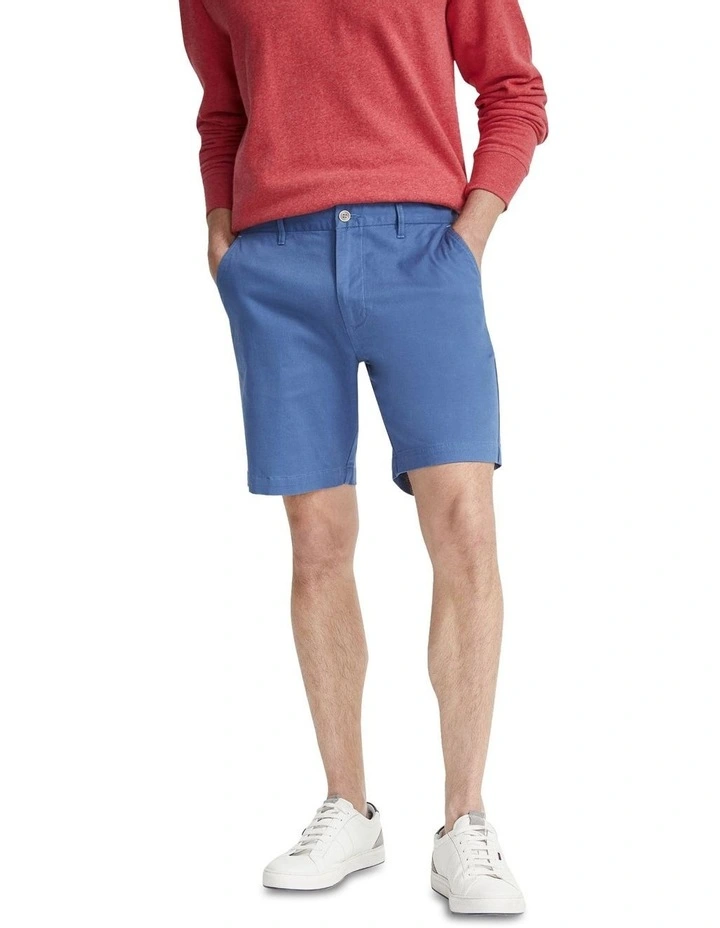 Henry Organic Cotton Chino Shorts in Blue