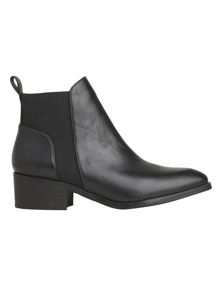 Metz Black Heeled Ankle Boot