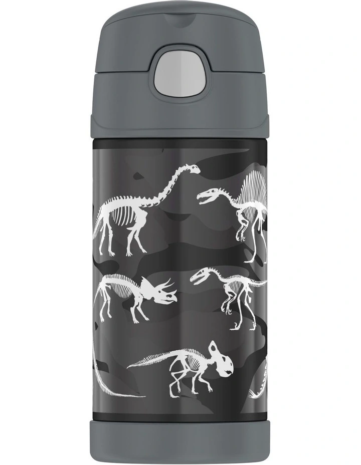 Funtainer Vacuum Insulated 355ml Drink Bottle in Dinosaur