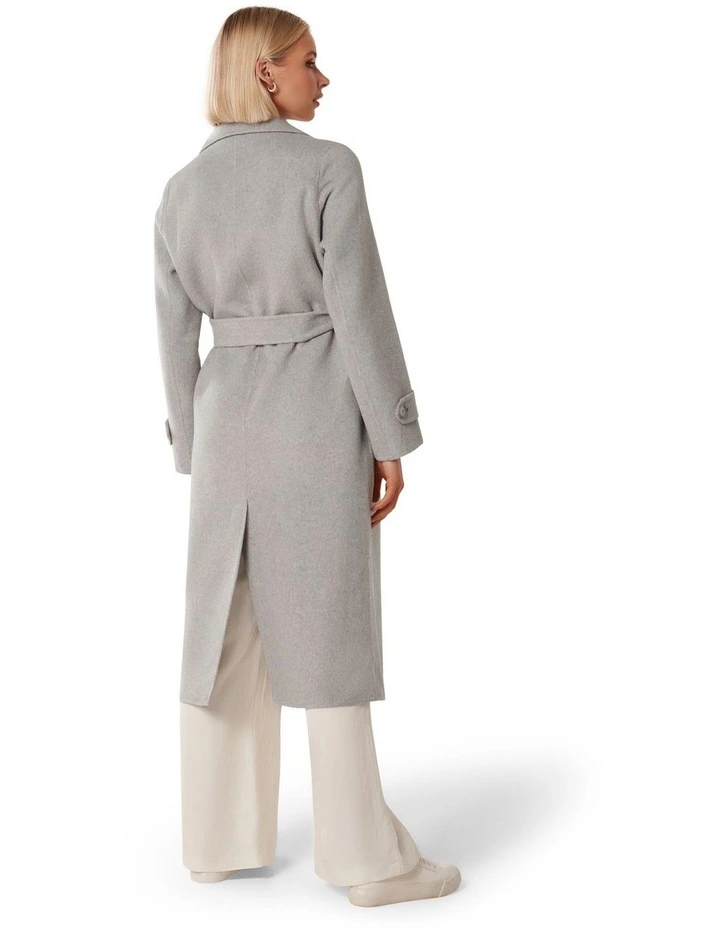 Eve Felled Coat in Charcoal Grey Marle