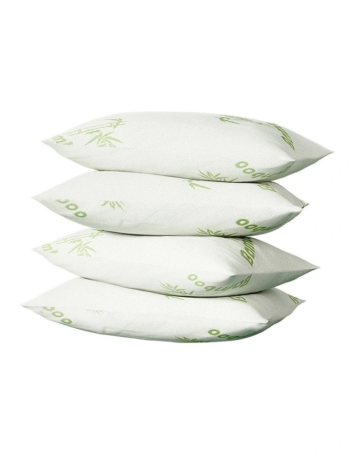 Bamboo Pillow 4 Pack in White
