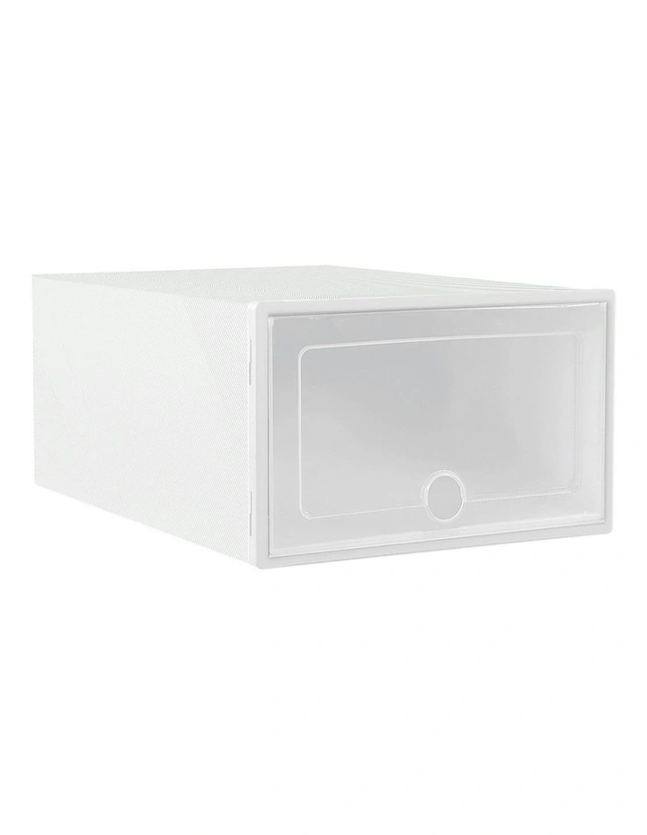 Abel Diy Shoe Box Set of 24 in Stackable White