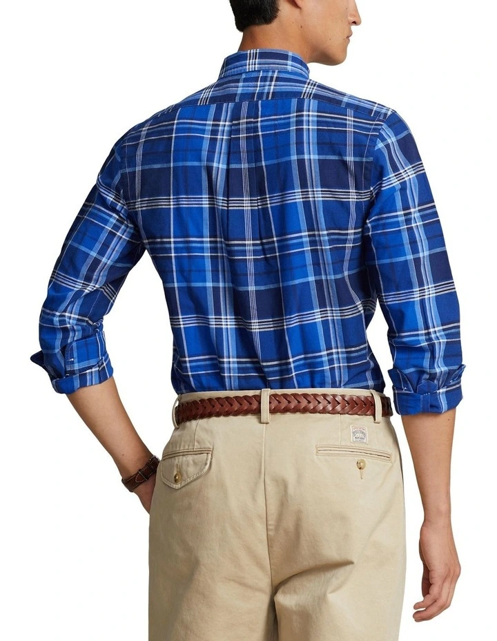 Classic Fit Plaid Oxford Shirt in Assorted