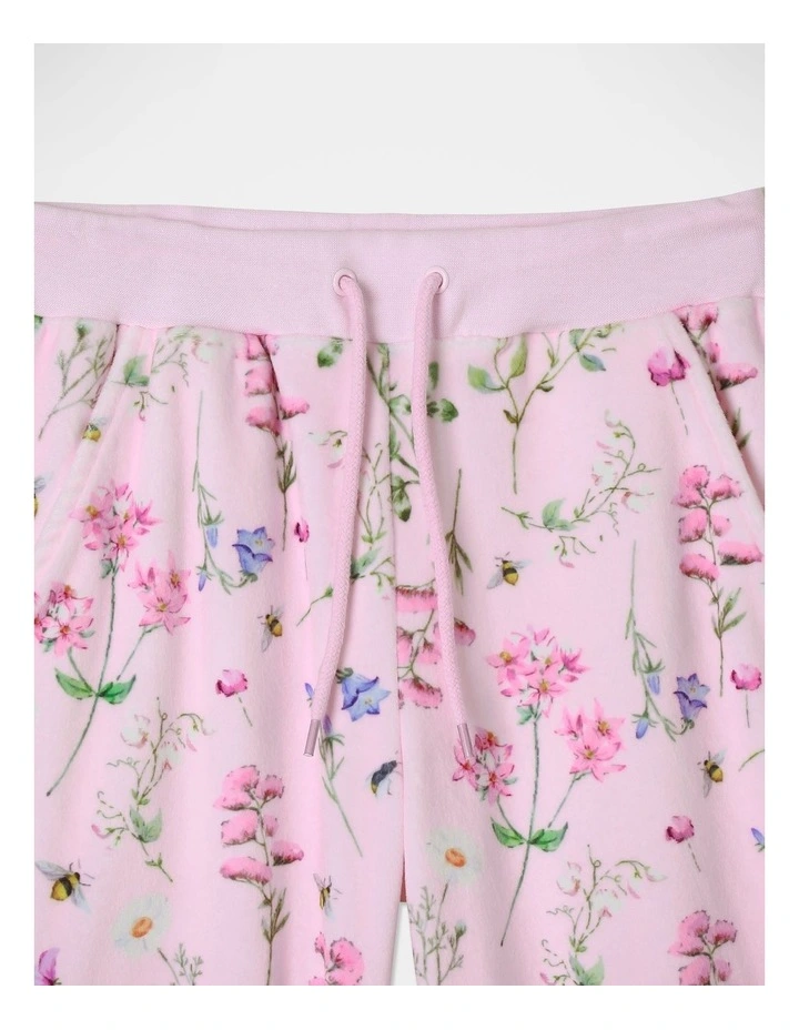Velour Trackpant in Floral